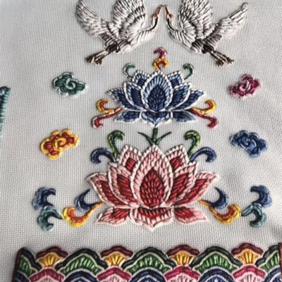 刺绣纹理烫画